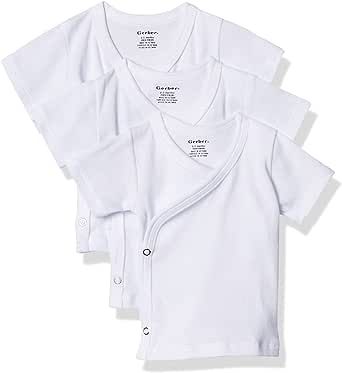 Gerber Baby 3-Pack Short-Sleeve Side-snap Shirt