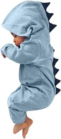 CKLV Interesting Romper Jumpsuit Outfits Clothes,Infant Baby Kids Dinosaur Hooded Romper Jumpsuit Outfits Clothes