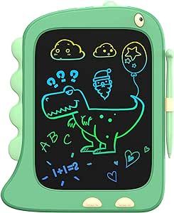 ORSEN LCD Writing Tablet Toys, 8.5 Inch Doodle Board Drawing Pad Gifts for Kids, Dinosaur Drawing Board for Christmas Birthday Gift for Toddler Boys Girls 2 3 4 5 6 Years Old-Green