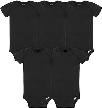 Gerber baby-girls 5-pack Solid Onesies Bodysuits
