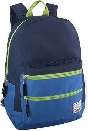 Trail maker Multi Pocket Multicolor Backpack with Adjustable Padded Straps