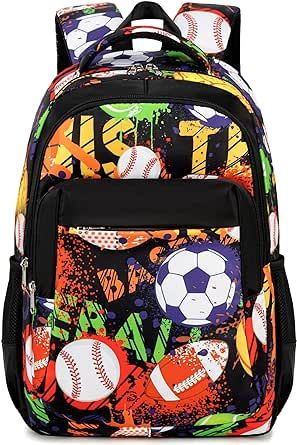 LEDAOU School Backpack Teen Boys Kids Bookbag Daypack School Bag