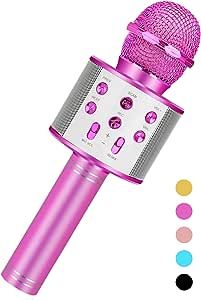 Toys For 3-16 Years Old Girls Gifts,Karaoke Microphone For Kids Age 4-12,Best Fun Birthday Gifts For 5 6 7 8 9 10 11 Years Teens Girl Boys