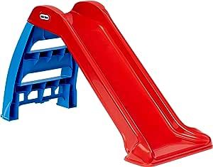 Little Tikes First Slip And Slide, Easy Set Up Playset for Indoor Outdoor Backyard, Easy to Store, Safe Toy for Toddler,Kids (Red/Blue), 39.00''L x 18.00''W x 23.00''H