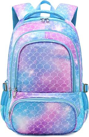 BLUEFAIRY Girls Boys Backpack for Kids Book Bags Teens Child Elementary School Bags Travel Gifts